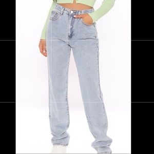 FASHIONNOVA TALL GET IT STRAIGHT JEANS